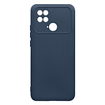 Avizar Coque pour Xiaomi Poco C40 Silicone Semi-rigide Finition Soft-touch Fine  Bleu Nuit