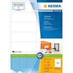 HERMA Boite de 1400 Etiquettes universelles PREMIUM 105 x 41 mm sur 100 F Blanc