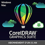 CorelDRAW Graphics Suite - Licence 1 an - 1 utilisateur - A télécharger