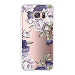 LaCoqueFrançaise Coque Samsung Galaxy S7 Edge 360 intégrale transparente Motif Pivoines Violettes Tendance