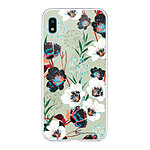 LaCoqueFrançaise Coque Samsung Galaxy A10 360 intégrale transparente Motif Fleurs vert d'eau Tendance