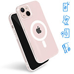 Avizar Coque MagSafe iPhone 13 Antichoc avec Cercle magnétique Transparent