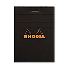 Rhodia bloc noir n°11 7,4x10,5cm 80 feuilles agrafées 80g Q.5x5
