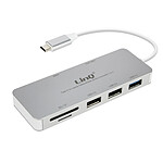 LinQ Hub USB-C 7en1 3x USB 1x USB-C Power Delivery 1x HDMI et Entrée SD/Micro-SD