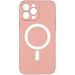 Avizar Coque MagSafe pour iPhone 14 Pro Soft Touch Finition Mate Bords Surélevés  Rose