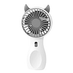 Avizar Mini Ventilateur Portatif Kawaii Silencieux et Rechargeable Blanc