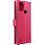 Avizar Etui pour Nokia C21 Plus avec Support Vidéo et Portefeuille   rose