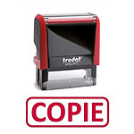 TRODAT Tampon X-print 4912 Formule Commerciale Texte + Picto 'COPIE' Rouge