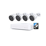Foscam - Kit vidéosurveillance IP 4 caméras KIT-4-FN8108H-S41-HDD