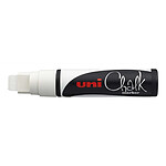 UNI-BALL Marqueur craie pointe rectangulaire extra-large CHALK Marker PWE17K 15mm Blanc x 5