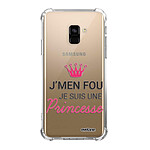Evetane Coque Samsung Galaxy A8 2018 anti-choc souple angles renforcés transparente Motif Je suis une princesse