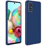 iMak Coque pour Galaxy A71 Silicone Gel Flexible Résistant Fine Légère  Bleu Nuit