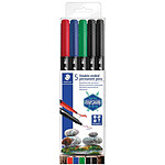 STAEDTLER Feutre double pointe permanent, étui de 5