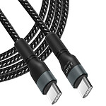 LinQ Câble USB-C vers USB-C Power Delivery 60W Charge Rapide Longueur 3m  Noir