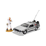 Retour vers le Futur - Véhicule 1/36 DeLorean et figurine Doc Brown