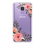 Evetane Coque Samsung Galaxy S9 360 intégrale transparente Motif Fleurs roses Tendance