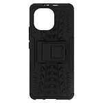 Avizar Coque Xiaomi Mi 11 5G Protection Bi-matière avec Béquille Support Noir