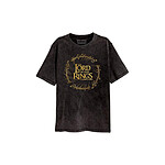 Le Seigneur des Anneaux - T-Shirt Logo Gold Foil - Taille XL
