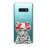 Evetane Coque Samsung Galaxy S10e 360 intégrale transparente Motif Leopard Couronne Tendance