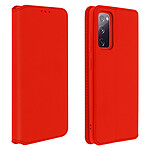 Avizar Housse Samsung Galaxy S20 FE Folio Portefeuille Fonction Support Rouge