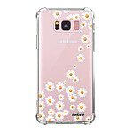 Evetane Coque Samsung Galaxy S8 Plus anti-choc souple angles renforcés transparente Motif Marguerite