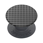 Popsockets PopGrip Design Grid pour Smartphone, Bague et Support Universel Noir