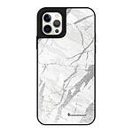 LaCoqueFrançaise Coque iPhone 12/12 Pro miroir Marbre gris Design