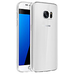 Avizar Coque Samsung Galaxy S7 Coque souple Silicone Gel coin renforcée - Transparente