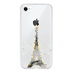 LaCoqueFrançaise Coque iPhone 7/8/ iPhone SE 2020/ 2022 silicone transparente Motif Illumination de paris ultra resistant