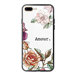 LaCoqueFrançaise Coque iPhone 7 Plus/ 8 Plus Coque Soft Touch Glossy Amour en fleurs Design