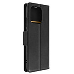 Avizar Étui Portefeuille Noir  pour Xiaomi Redmi 12C, série Bara Soft Leather