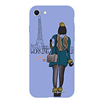 LaCoqueFrançaise Coque iPhone 7/8/ iPhone SE 2020 Silicone Liquide Douce lilas Working girl