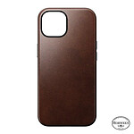 Nomad Coque Modern Cuir Horween pour iPhone 15 Marron