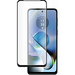 BigBen Connected Protège écran pour Motorola G54 Oléophobe 2.5D avec SmartFrame™ Noir transparent