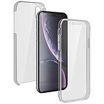 Avizar Coque Apple iPhone XR Protection 360° Silicone + Polycarbonate Transparent