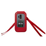 BigBen Connected Etui pour Doro 7080 / 6880 à Clapet avec Tour de Cou Rouge