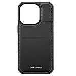 Dux Ducis Coque MagSafe pour iPhone 15 Pro Rangement cartes anti RFID  Rafi Noir