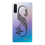 Evetane Coque Samsung Galaxy Note 10 360 intégrale transparente Motif Love Life Tendance
