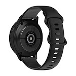 Avizar Bracelet pour Samsung Galaxy Watch Active 2 40mm Silicone Lisse Noir