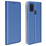 Avizar Étui Samsung Galaxy A21s Housse Porte-carte Fonction Support Vidéo Bleu