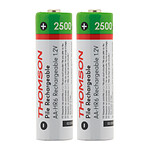 Thomson-Pack 2x piles rechargeables HR06 AA 2500 mAh - Thomson