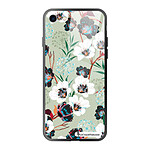 LaCoqueFrançaise Coque iPhone 7/8/ iPhone SE 2020/ 2022 Coque Soft Touch Glossy Fleurs vert d'eau Design