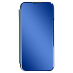 Avizar Étui Clear View pour iPhone 13 avec Clapet Miroir Support Vidéo Bleu