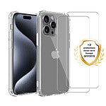 Evetane Coque iPhone 16 Pro Max Antichoc Silicone + 2 Vitres Protection ecran