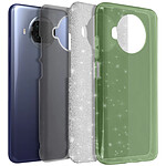 Avizar Coque Xiaomi Mi 10T Lite Paillette Amovible Silicone Semi-rigide vert