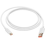 3mk Câble USB vers USB C 60W Charge Rapide Silicone Résistant 1.2m Blanc