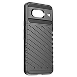 Avizar Coque souple pour Google Pixel 8, Design strié, série Thunder Noir