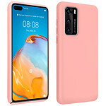 Avizar Coque Huawei P40 Silicone Semi-rigide Finition Soft Touch Rose