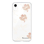 LaCoqueFrançaise Coque iPhone Xr silicone transparente Motif Fleurs Blanches ultra resistant