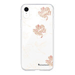 LaCoqueFrançaise Coque iPhone Xr 360 intégrale transparente Motif Fleurs Blanches Tendance
